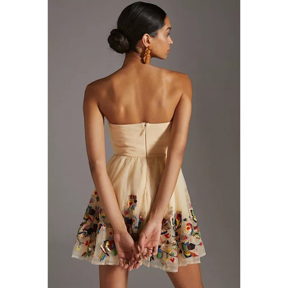 Anthropologie Dresses Nikita Mhaisalkar Floral Embroidered